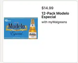 Walgreens 12-Pack Modelo Especial offer