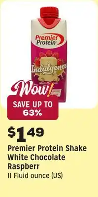 Grocery Outlet Shake White Chocolate Raspberr offer