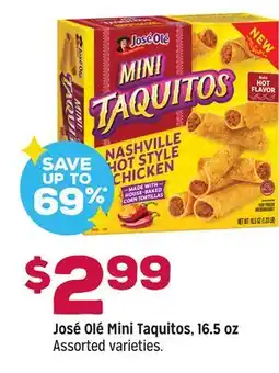 Grocery Outlet José Olé Mini Taquitos 16.5 oz offer