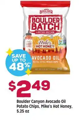 Grocery Outlet Boulder Canyon Avocado Oil Potato Chips, Mike's Hot Honey offer
