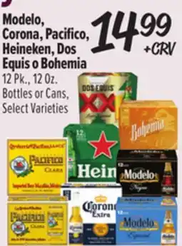 El Super Modelo, Corona, Pacifico, Heineken, Dos Equis o Bohemia offer