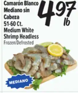 El Super 51-60 Ct. Medium White Shrimp Headless offer