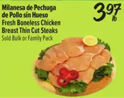 El Super Fresh Boneless Chicken Breast Thin Cut Steaks offer