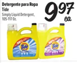 El Super Tide Simply Liquid Detergent offer