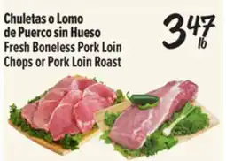 El Super Fresh Boneless Pork Loin Chops or Pork Loin Roast offer