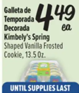 El Super Kimbely's Spring Shaped Vanilla Frosted Cookie offer