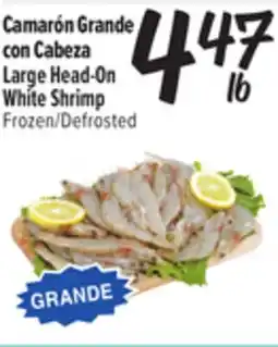 El Super Fresh Large Head-On White Shrimp offer