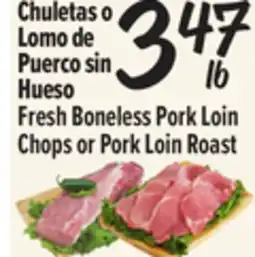 El Super Fresh Fresh Boneless Pork Loin Chops or Pork Loin Roast offer