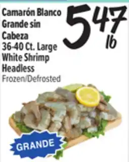 El Super Fresh Large White Shrimp Headless offer