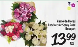 El Super Fresh Luscious or Spray Rose Bouquet offer