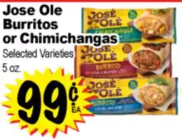Superior Grocers Jose Ole Burritos or Chimichangas offer