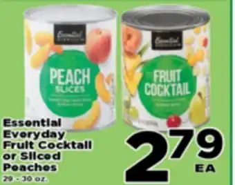 Superior Grocers Essential Everyday Fruit Cocktail or Sliced Peaches offer