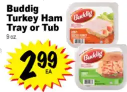 Superior Grocers Buddig Turkey Ham Tray or Tub offer