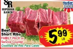 Superior Grocers Beef Short Ribs offer