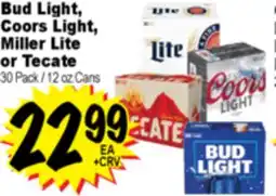 Superior Grocers Bud Light, Coors Light, Miller Lite or Tecate offer
