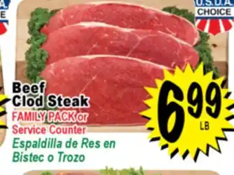 Superior Grocers Beef Clod Steak offer