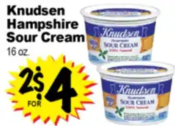 Superior Grocers Knudsen Hampshire Hampshire Sour Cream offer