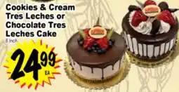 Superior Grocers Cookies & Cream Tres Leches or Chocolate Tres Leches Cake offer