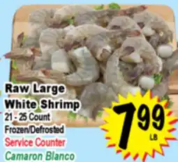 Superior Grocers Raw Large White Shrimp offer