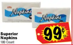 Superior Grocers Superior Napkins offer