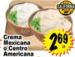 Superior Grocers Crema Mexicana o Centro Americana offer