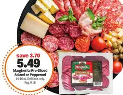 Meijer Margherita Pre-Sliced Salami or Pepperoni offer