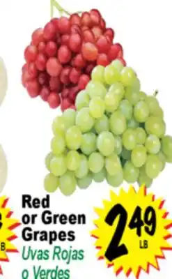 Superior Grocers Red or Green Grapes offer