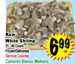 Superior Grocers Raw White Shrimp offer