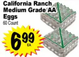 Superior Grocers California Ranch Medium Grade AA Eggs offer