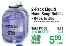 Menards 2-Pack Liquid Hand Soap Refills, 64 oz. bottles offer