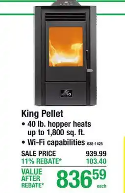 Menards King Pellet Stoves offer