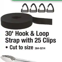 Menards 30' Hook & Loop Strap with 25 Clips offer