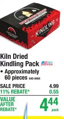Menards Kiln Dried Kindling Pack offer