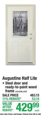 Menards Augustine Half Lite offer