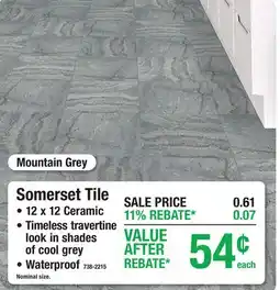 Menards Somerset Tile offer
