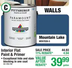 Menards WALLS Interior Flat Paint & Primer offer