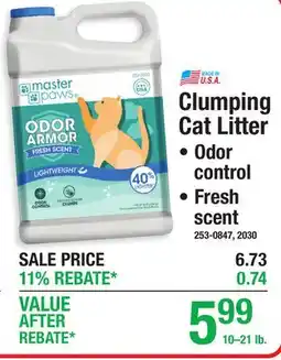 Menards Clumping Cat Litter offer