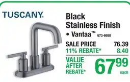 Menards Black Stainless Finish offer