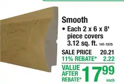 Menards Smooth offer