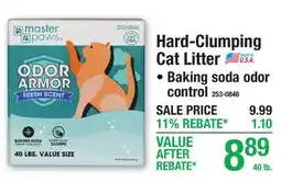 Menards Hard-Clumping Cat Litter offer
