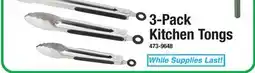 Menards 3-Pack Kitchen Tongs offer