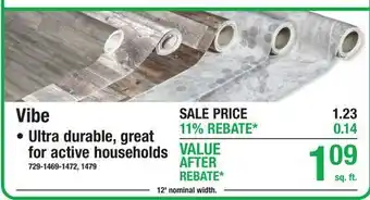 Menards Vibe offer