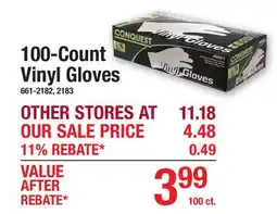 Menards 100-Count Vinyl Gloves offer
