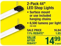 Menards 2-Pack 44 LED Shop Lights offer