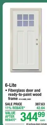 Menards 6-Lite offer