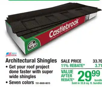 Menards Architectural Shingles offer