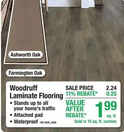 Menards Woodruff Laminate Flooring offer