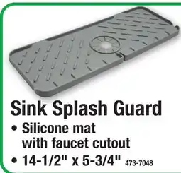Menards Sink Splash Guard offer