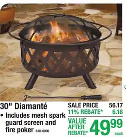 Menards FIRE PITS 30 Diamanté offer
