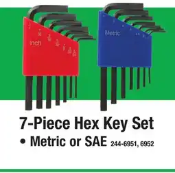 Menards 7-Piece Hex Key Set offer